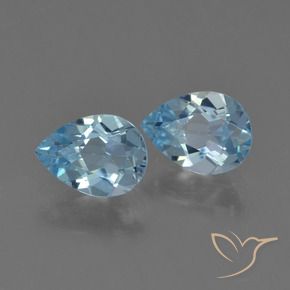 Shop natural 1.63ct Bleu ciel Topaze gems, En forme de poire, from Brésil at GemSelect. In stock, global shipping!