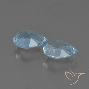 Shop natural 1.63ct Bleu ciel Topaze gems, En forme de poire, from Brésil at GemSelect. In stock, global shipping!