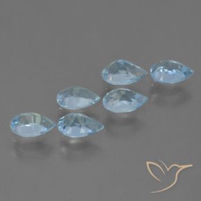 Shop natural 3.21ct Bleu ciel Topaze gems, En forme de poire, from Brésil at GemSelect. In stock, global shipping!