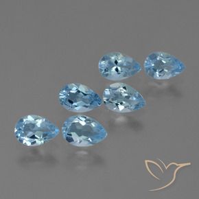Shop natural 2.94ct Bleu ciel Topaze gems, En forme de poire, from Brésil at GemSelect. In stock, global shipping!