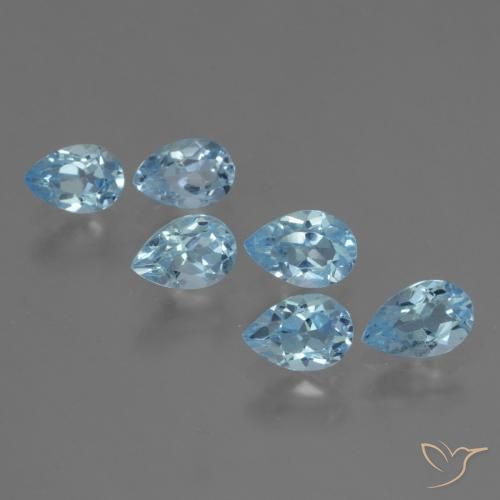 Shop natural 3.21ct Bleu Suisse Topaze gems, En forme de poire, from Brésil at GemSelect. In stock, global shipping!