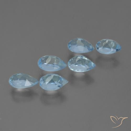 Shop natural 3.21ct Bleu Suisse Topaze gems, En forme de poire, from Brésil at GemSelect. In stock, global shipping!