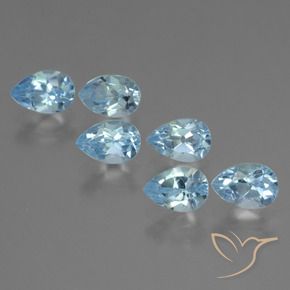 Shop natural 3.66ct Bleu ciel Topaze gems, En forme de poire, from Brésil at GemSelect. In stock, global shipping!