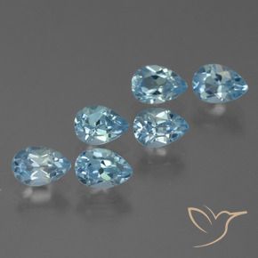 Shop natural 3.72ct Bleu ciel Topaze gems, En forme de poire, from Brésil at GemSelect. In stock, global shipping!