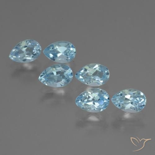 Shop natural 3.42ct Bleu ciel Topaze gems, En forme de poire, from Brésil at GemSelect. In stock, global shipping!