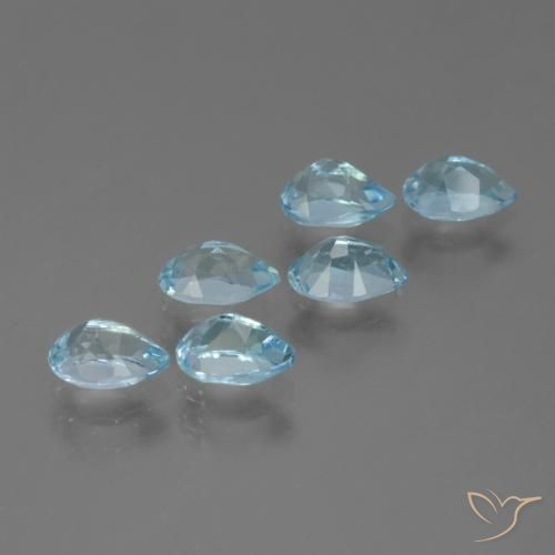 Shop natural 3.42ct Bleu ciel Topaze gems, En forme de poire, from Brésil at GemSelect. In stock, global shipping!