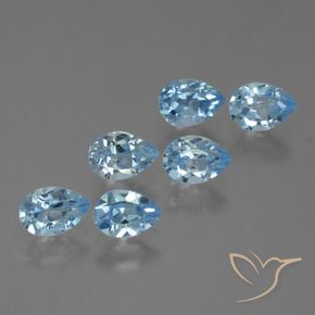 Shop natural 3.26ct Bleu ciel Topaze gems, En forme de poire, from Brésil at GemSelect. In stock, global shipping!