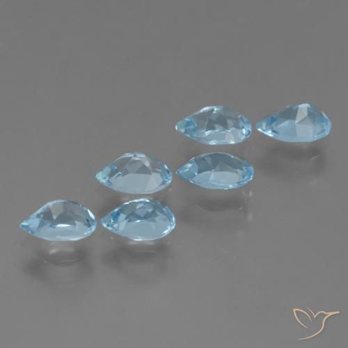 Shop natural 3.50ct Bleu ciel Topaze gems, En forme de poire, from Brésil at GemSelect. In stock, global shipping!