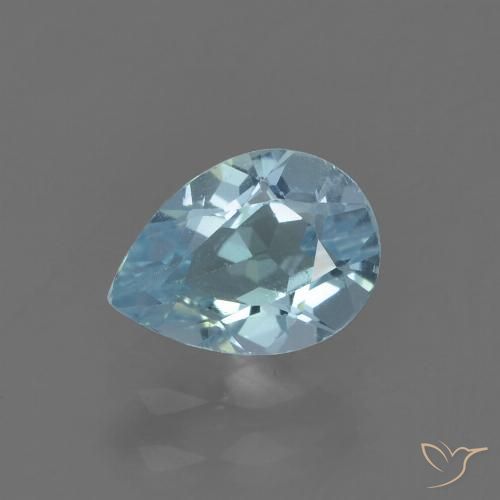 0.94ct Naturel Bleu ciel Topaze, En forme de poire, VS