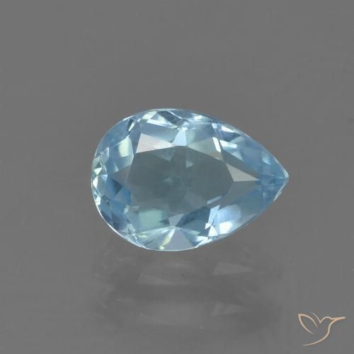 0.82ct Naturel Bleu ciel Topaze, En forme de poire, VS
