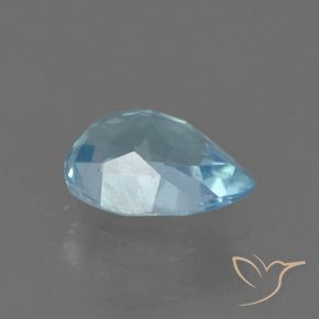 Topaze Bleu ciel naturelle En forme de poire, 0.90 ct, VS