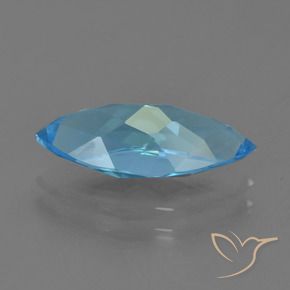 Topaze Bleu Suisse naturelle Marquise, 3.43 ct, VVS-VS