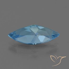 Topaze Bleu Suisse naturelle Marquise, 3.31 ct, VVS-VS