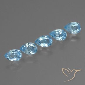 Shop natural 2.72ct Bleu Suisse Topaze gems, En forme de poire, from Brésil at GemSelect. In stock, global shipping!