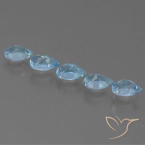 Shop natural 2.72ct Bleu Suisse Topaze gems, En forme de poire, from Brésil at GemSelect. In stock, global shipping!