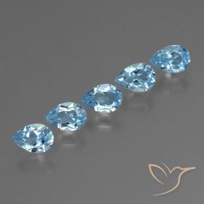 Shop natural 2.76ct Bleu Suisse Topaze gems, En forme de poire, from Brésil at GemSelect. In stock, global shipping!