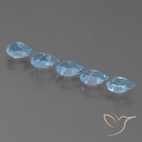 Shop natural 2.76ct Bleu Suisse Topaze gems, En forme de poire, from Brésil at GemSelect. In stock, global shipping!