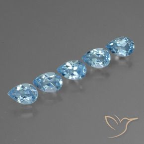 Shop natural 2.57ct Bleu Suisse Topaze gems, En forme de poire, from Brésil at GemSelect. In stock, global shipping!