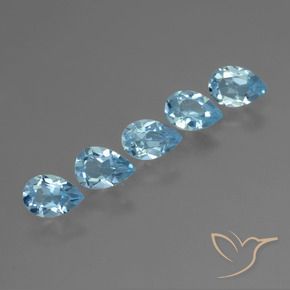 Shop natural 2.75ct Bleu ciel Topaze gems, En forme de poire, from Brésil at GemSelect. In stock, global shipping!
