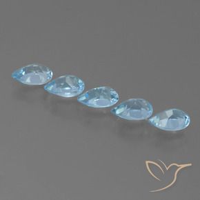 Shop natural 2.75ct Bleu ciel Topaze gems, En forme de poire, from Brésil at GemSelect. In stock, global shipping!