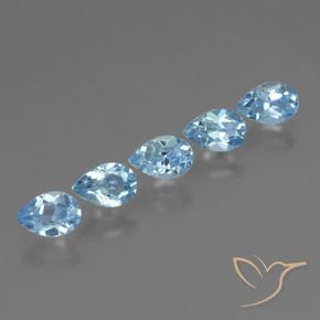 Shop natural 2.61ct Bleu Suisse Topaze gems, En forme de poire, from Brésil at GemSelect. In stock, global shipping!