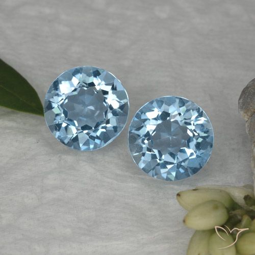 4.58ctw Naturel Bleu ciel Topaze, Tour, VVS-VS