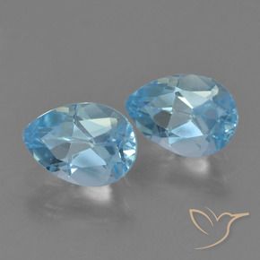 Shop natural 1.74ct Bleu Suisse Topaze gems, En forme de poire, from Brésil at GemSelect. In stock, global shipping!