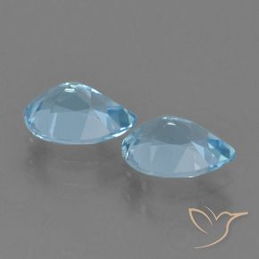 Shop natural 1.74ct Bleu Suisse Topaze gems, En forme de poire, from Brésil at GemSelect. In stock, global shipping!