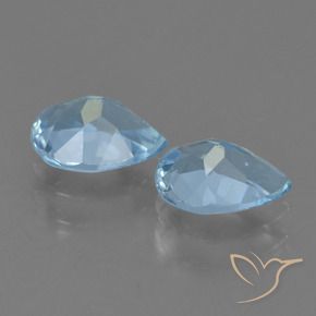 Shop natural 1.72ct Bleu Suisse Topaze gems, En forme de poire, from Brésil at GemSelect. In stock, global shipping!
