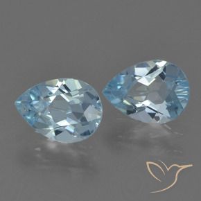 Shop natural 1.71ct Bleu ciel Topaze gems, En forme de poire, from Brésil at GemSelect. In stock, global shipping!