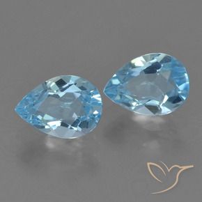 Shop natural 1.69ct Bleu ciel Topaze gems, En forme de poire, from Brésil at GemSelect. In stock, global shipping!