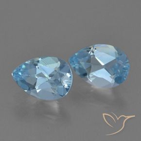 Shop natural 1.58ct Bleu ciel Topaze gems, En forme de poire, from Brésil at GemSelect. In stock, global shipping!