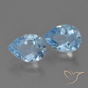 Shop natural 1.61ct Bleu Suisse Topaze gems, En forme de poire, from Brésil at GemSelect. In stock, global shipping!