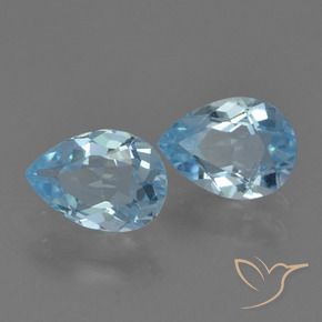 Shop natural 1.64ct Bleu ciel Topaze gems, En forme de poire, from Brésil at GemSelect. In stock, global shipping!