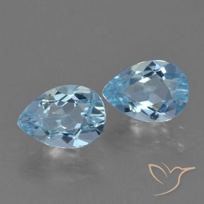 Shop natural 1.71ct Bleu ciel Topaze gems, En forme de poire, from Brésil at GemSelect. In stock, global shipping!
