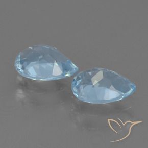 Shop natural 1.71ct Bleu ciel Topaze gems, En forme de poire, from Brésil at GemSelect. In stock, global shipping!