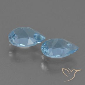 Shop natural 1.63ct Bleu Suisse Topaze gems, En forme de poire, from Brésil at GemSelect. In stock, global shipping!