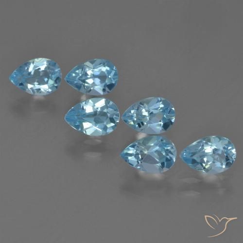 Shop natural 3.32ct Bleu ciel Topaze gems, En forme de poire, from Brésil at GemSelect. In stock, global shipping!