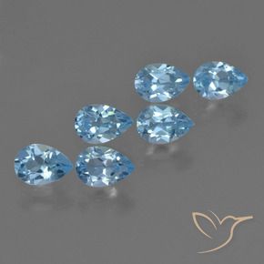 Shop natural 3.33ct Bleu Suisse Topaze gems, En forme de poire, from Brésil at GemSelect. In stock, global shipping!