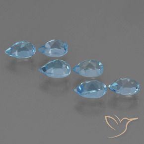 Shop natural 3.51ct Bleu Suisse Topaze gems, En forme de poire, from Brésil at GemSelect. In stock, global shipping!