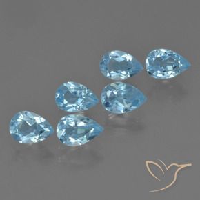 Shop natural 3.47ct Bleu ciel Topaze gems, En forme de poire, from Brésil at GemSelect. In stock, global shipping!