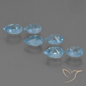 Shop natural 3.47ct Bleu ciel Topaze gems, En forme de poire, from Brésil at GemSelect. In stock, global shipping!
