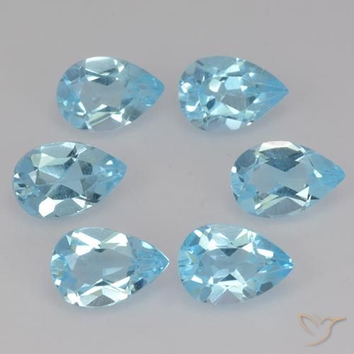 Shop natural 3.10ct Bleu ciel Topaze gems, En forme de poire, from Brésil at GemSelect. In stock, global shipping!