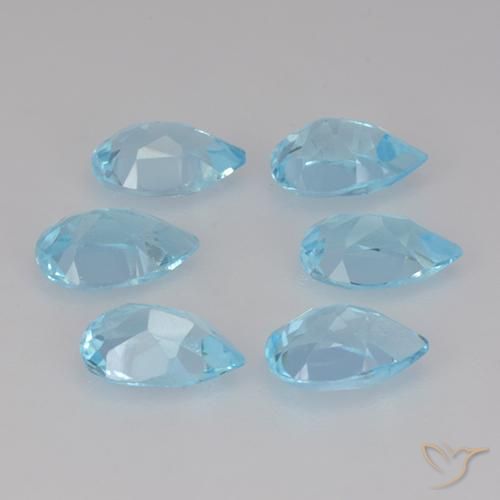 Shop natural 3.10ct Bleu ciel Topaze gems, En forme de poire, from Brésil at GemSelect. In stock, global shipping!