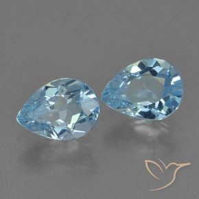 Shop natural 1.62ct Bleu ciel Topaze gems, En forme de poire, from Brésil at GemSelect. In stock, global shipping!