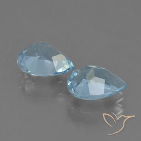 Shop natural 1.62ct Bleu ciel Topaze gems, En forme de poire, from Brésil at GemSelect. In stock, global shipping!