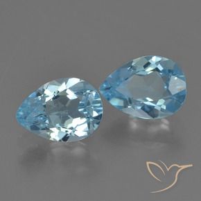Shop natural 1.71ct Bleu ciel Topaze gems, En forme de poire, from Brésil at GemSelect. In stock, global shipping!