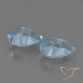 Shop natural 1.60ct Bleu Suisse Topaze gems, En forme de poire, from Brésil at GemSelect. In stock, global shipping!