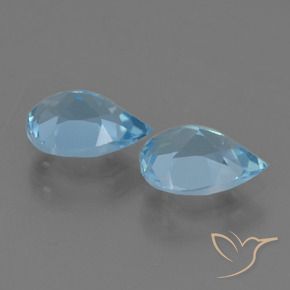 Shop natural 1.67ct Bleu Suisse Topaze gems, En forme de poire, from Brésil at GemSelect. In stock, global shipping!