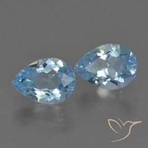Shop natural 1.70ct Bleu ciel Topaze gems, En forme de poire, from Brésil at GemSelect. In stock, global shipping!